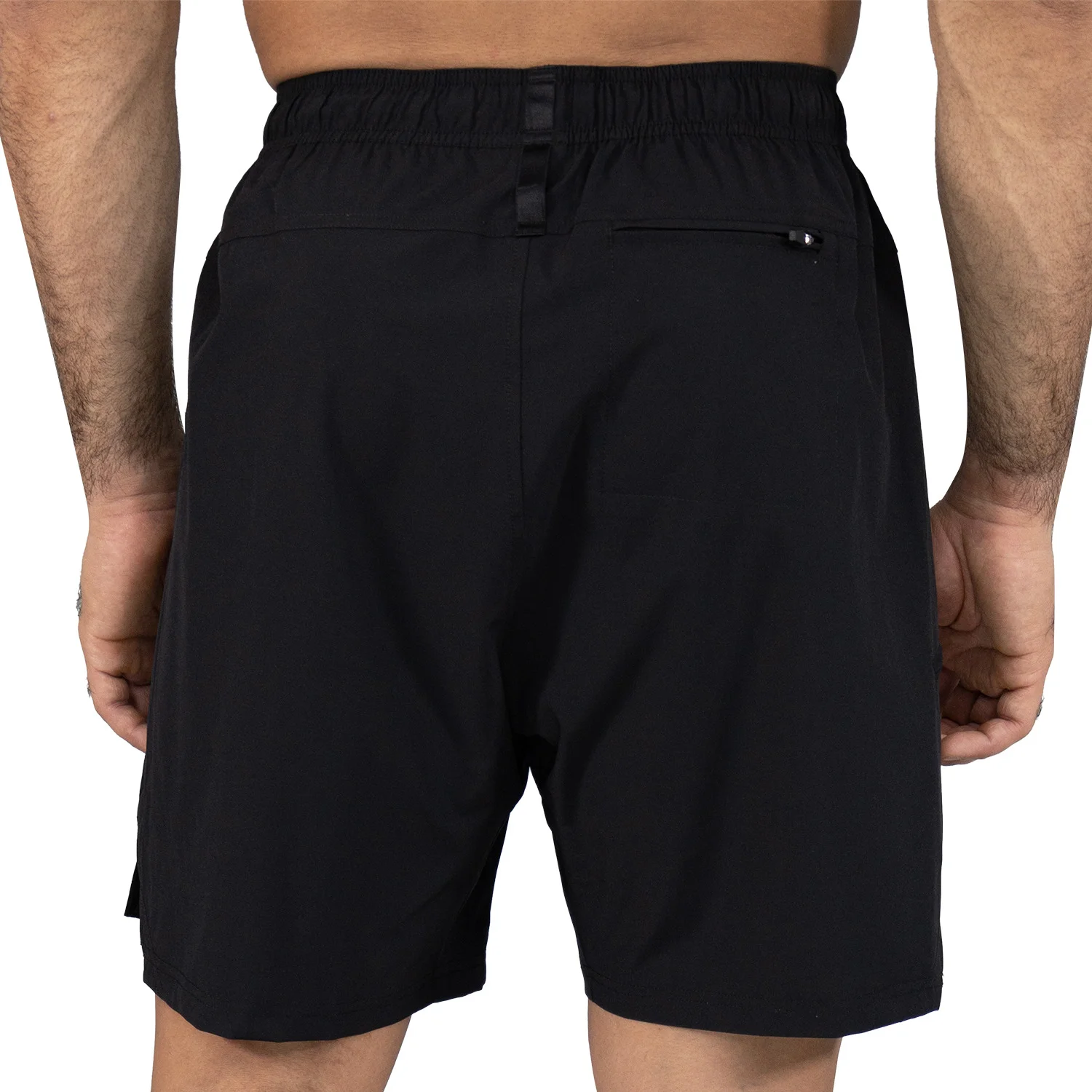 detalle del short everlast poliester transpirable, costuras reforzadas