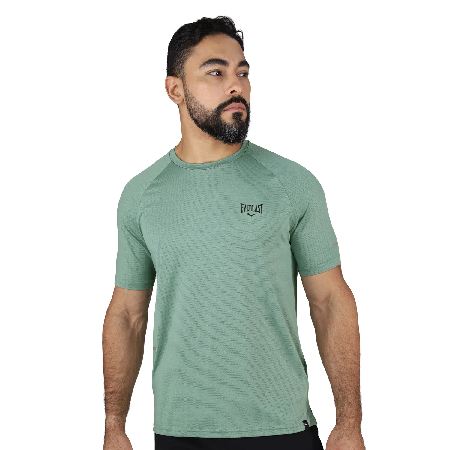 t-shirt deportivo poliester everlast, vista posterior de la camiseta