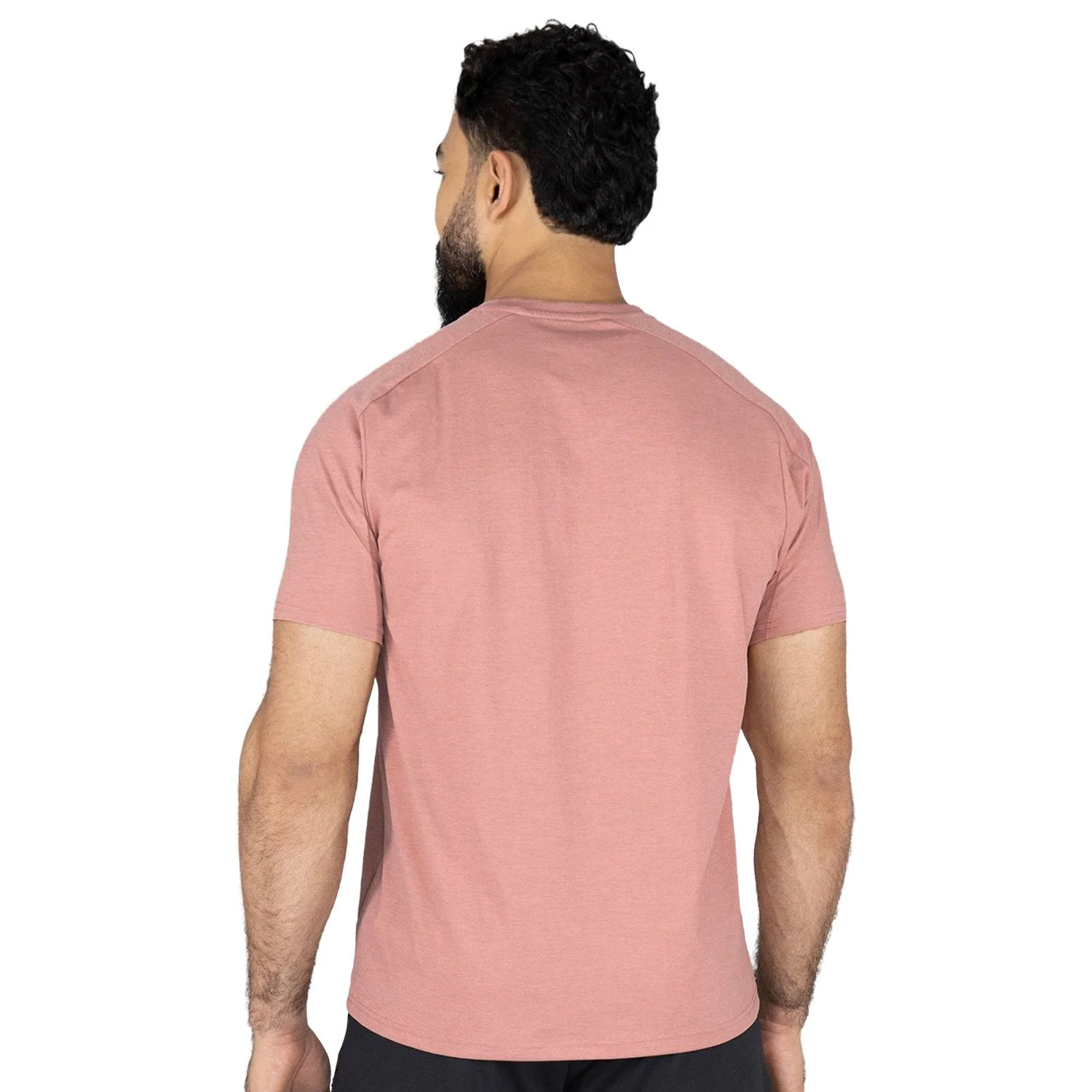detalle de la costura del t-shirt poliester everlast e-day