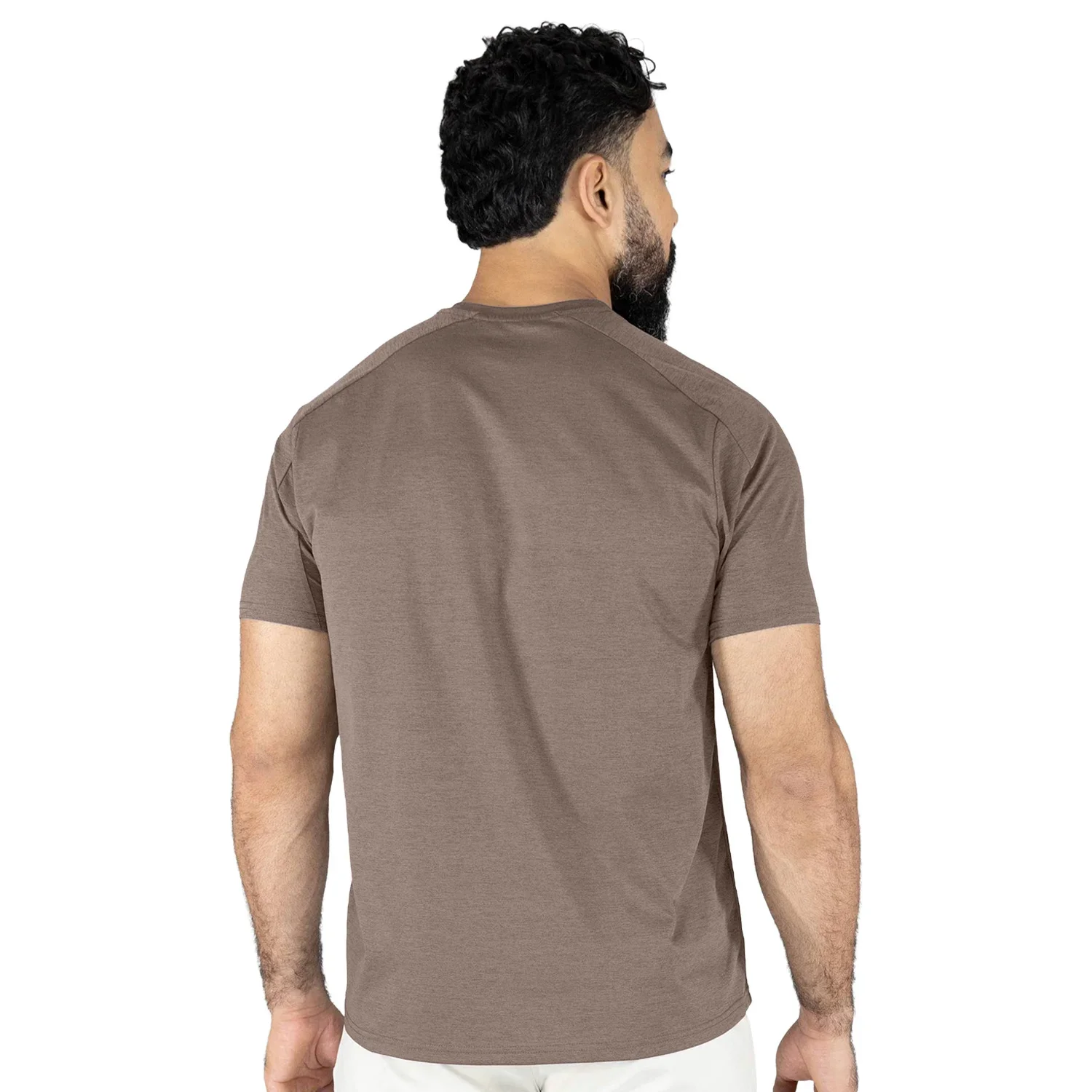 detalle de la costura del t-shirt everlast e-day poliester