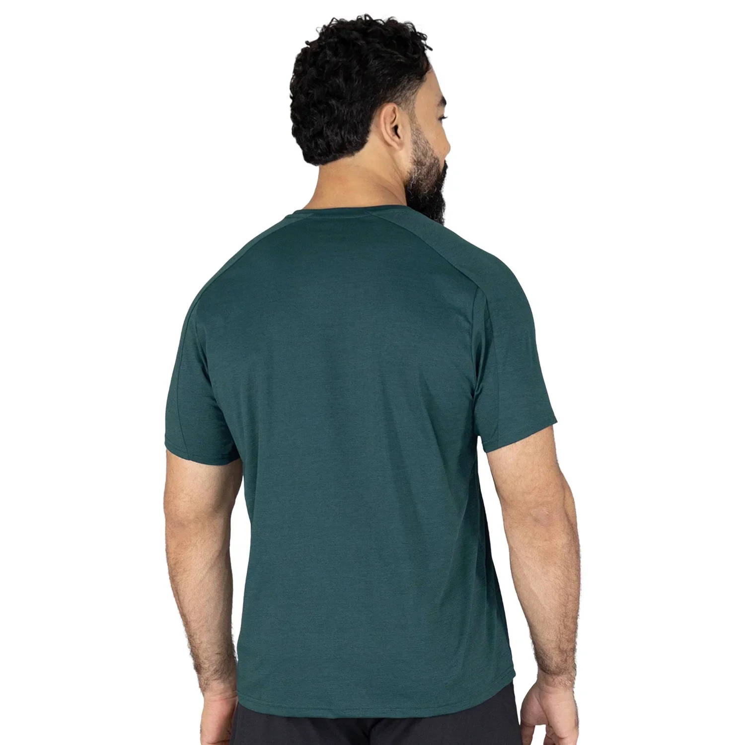 detalle de la costura del t-shirt everlast poliester e-day