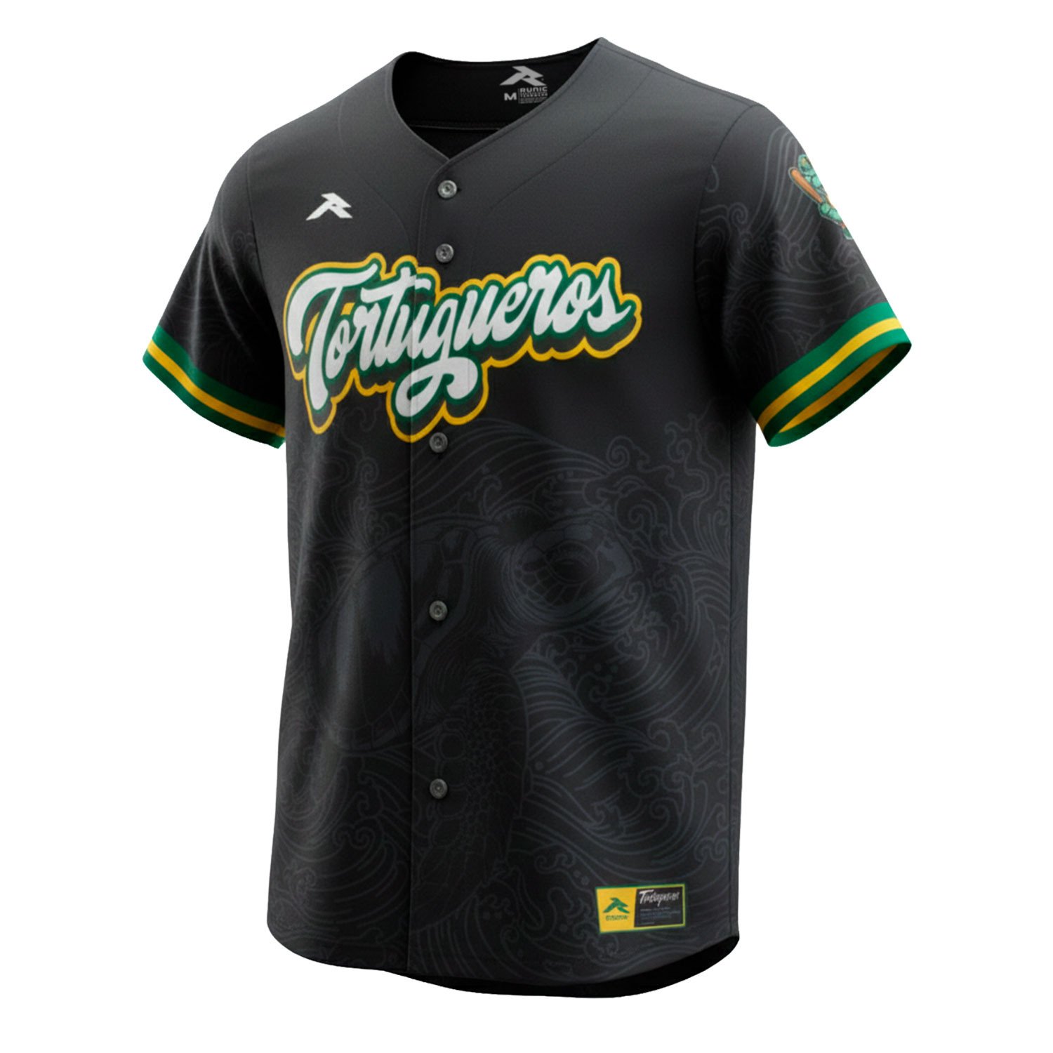 Camisa de beisbol runic tortugueros para juego intenso.