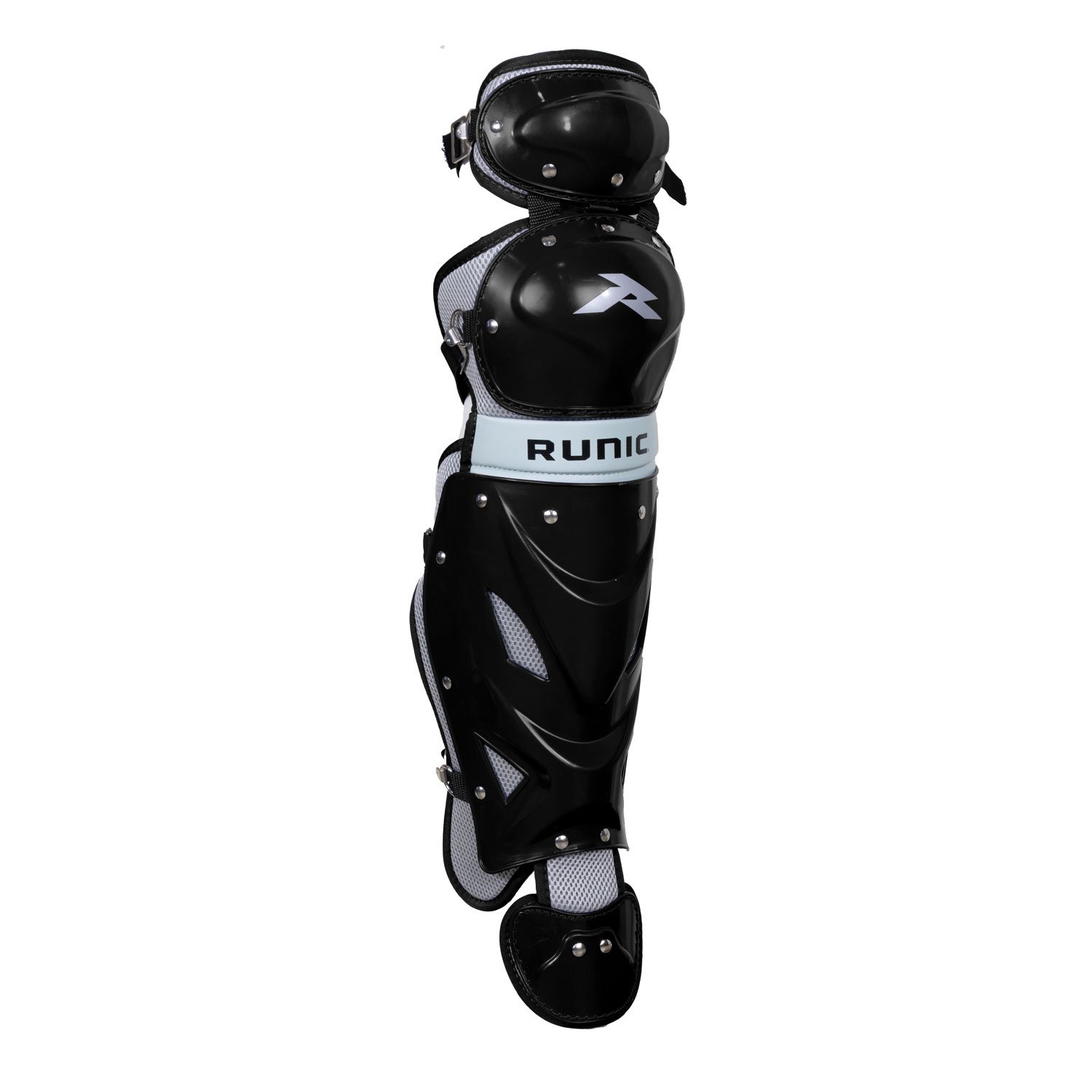 espinillera para adulto runic beisbol, material de polyester y PVC