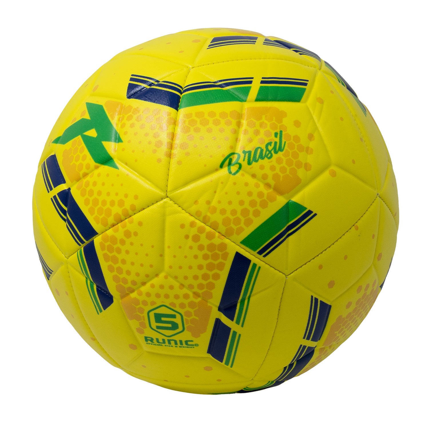 pelota de fútbol Runic, diseño vibrante con detalles gráficos
