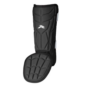 espinillera de bateador runic negra, protección para piernas