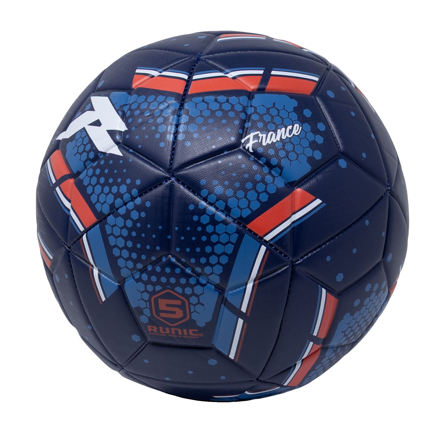 Pelota de Futbol Tamaño 5 Runic: diseño vibrante y duradero.