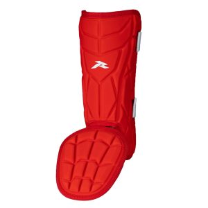 espinillera de bateador runic roja para béisbol