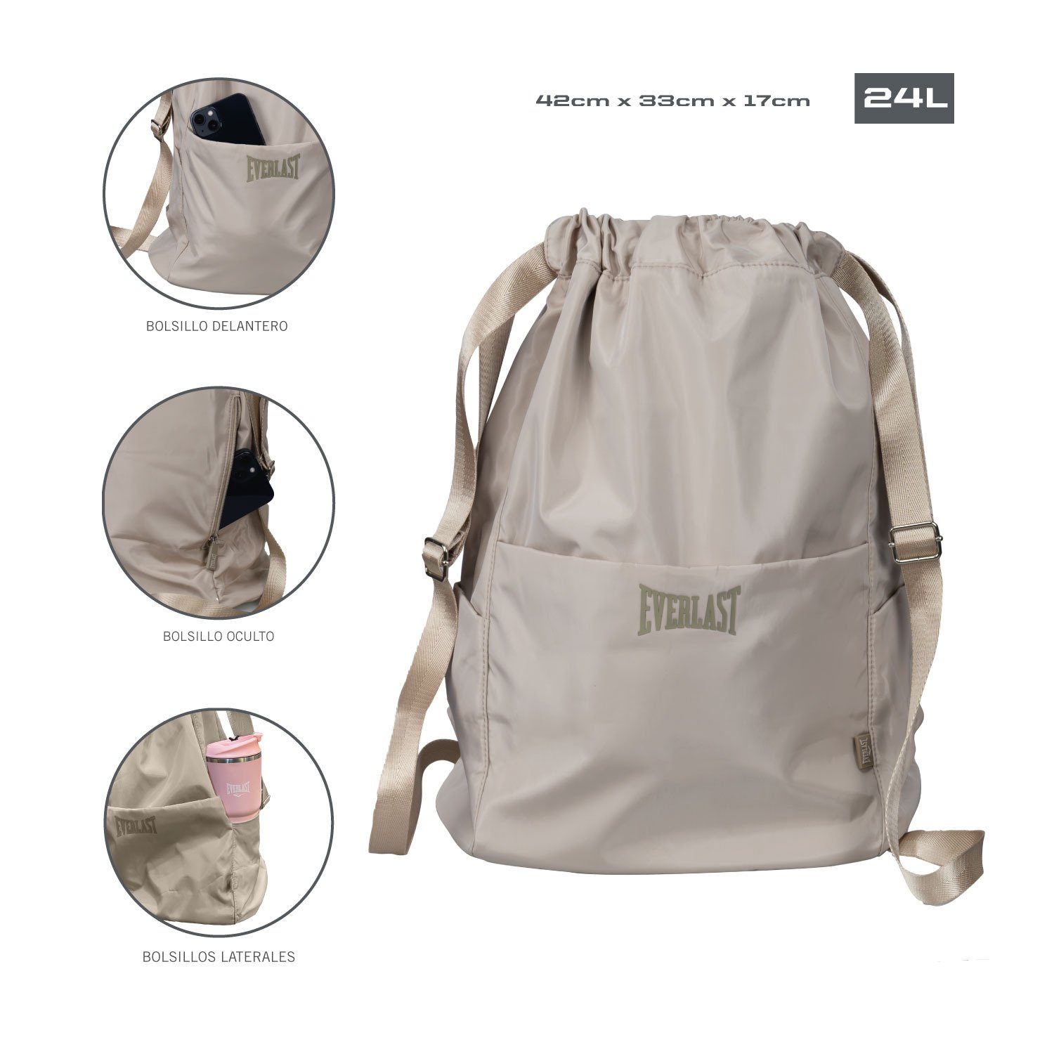 Bolso Everlast Deportivo Ajustable