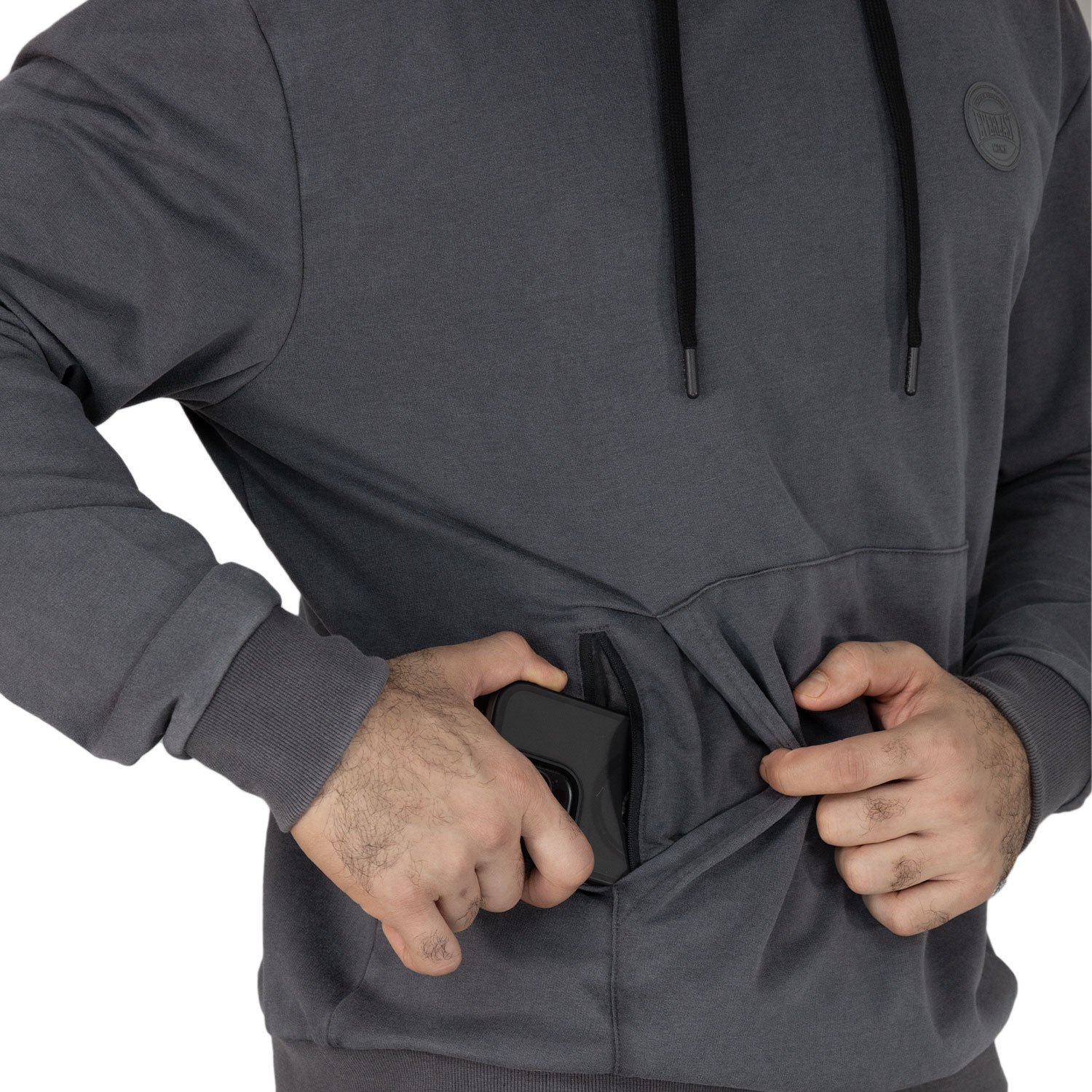 vista trasera del hoodie original everlast republic