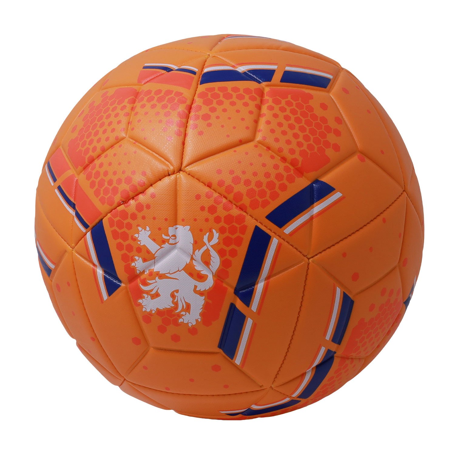 balon de futbol holanda runic en cancha de pasto con detalles
