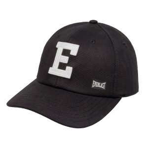 Gorra Everlast Bobcat negra con logo bordado