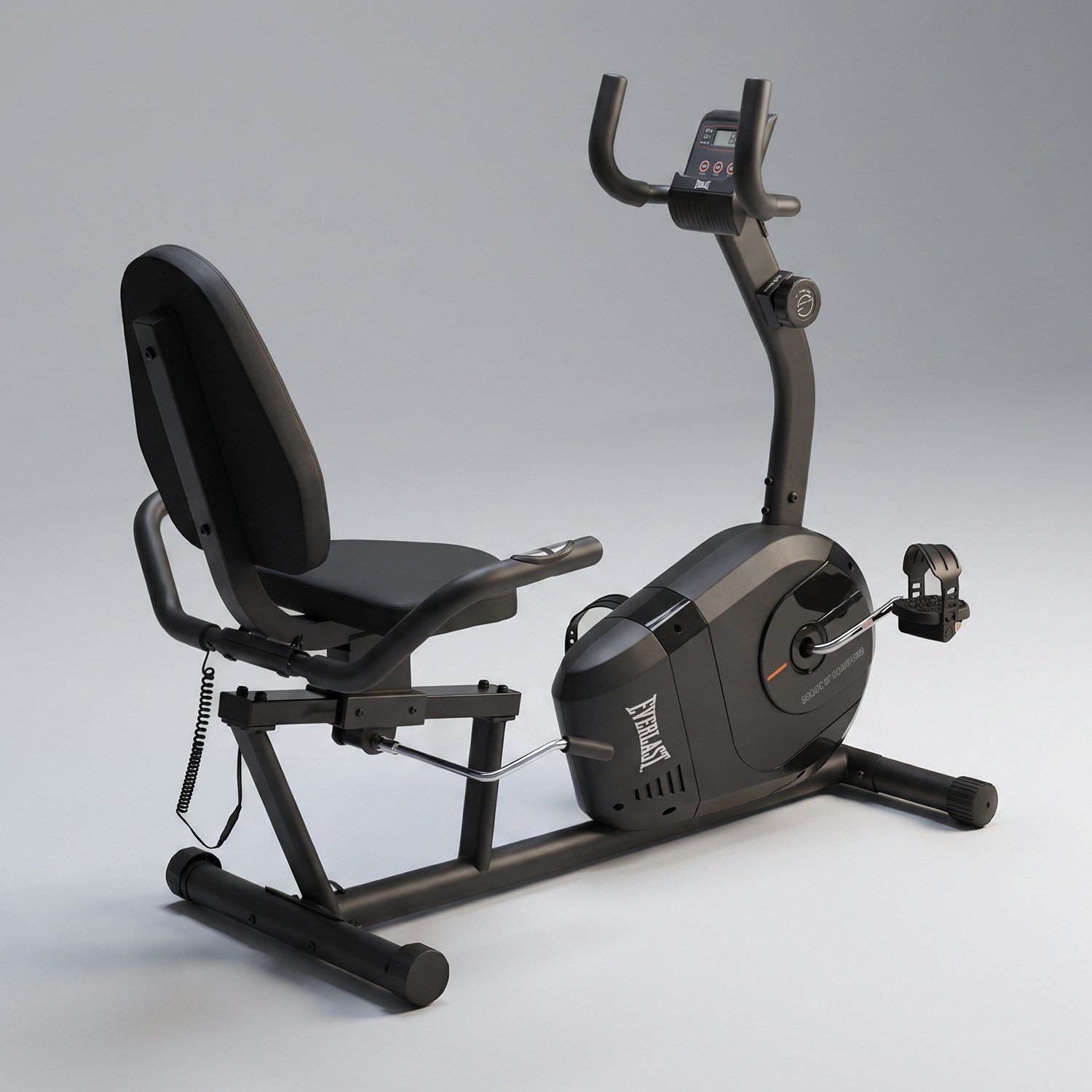 Bicicleta reclinada Everlast con consola digital y asiento ajustable