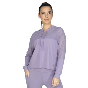 Buzo capucha lila Everlast Eos mujer