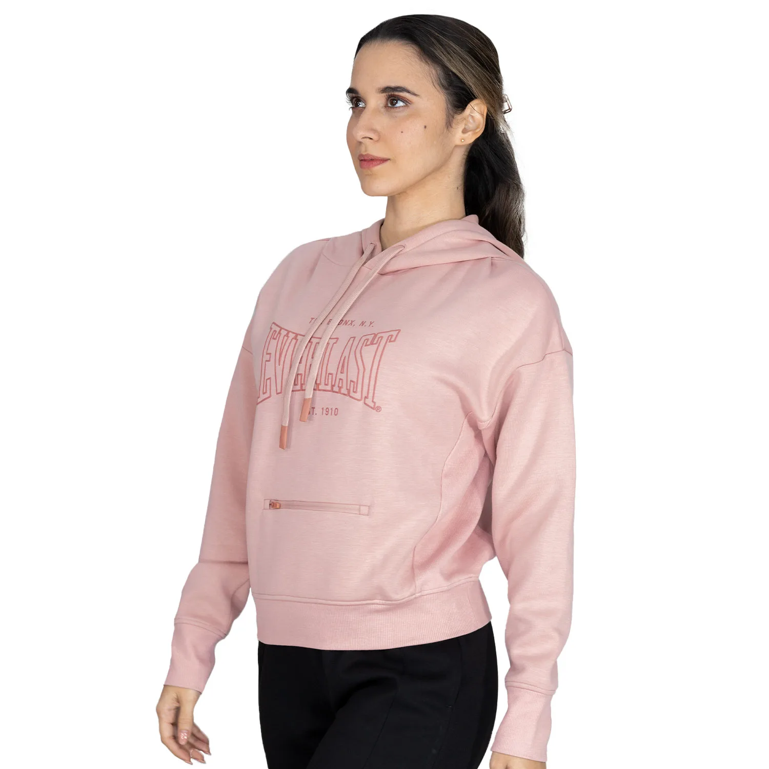 Buzo Capucha Mujer Rosa Everlast Heritage