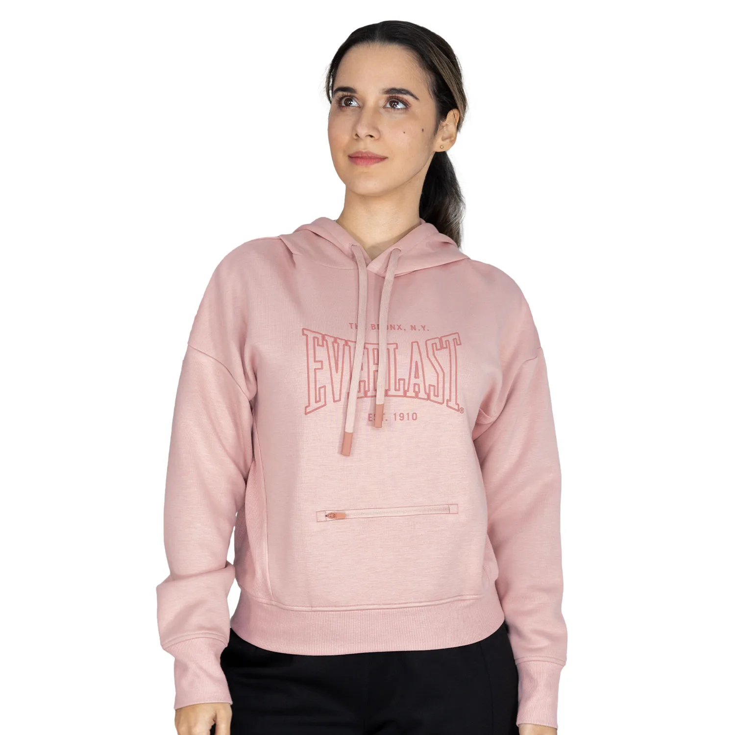 Buzo Capucha Mujer Rosa Everlast Heritage