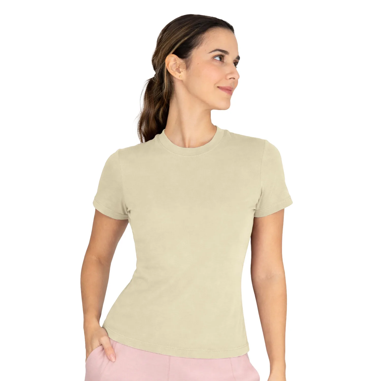 Camiseta Deportiva Beige Everlast Essential