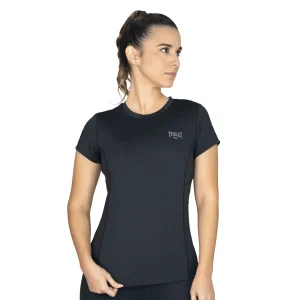 Camiseta deportiva Everlast Impact negro mujer manga corta