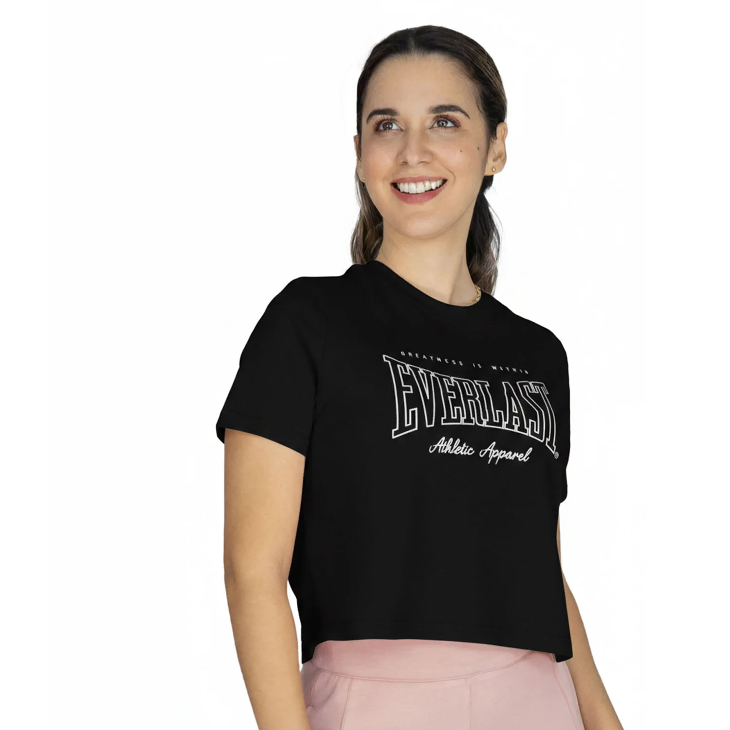 Crop Top Deportivo Negro Everlast Greatness