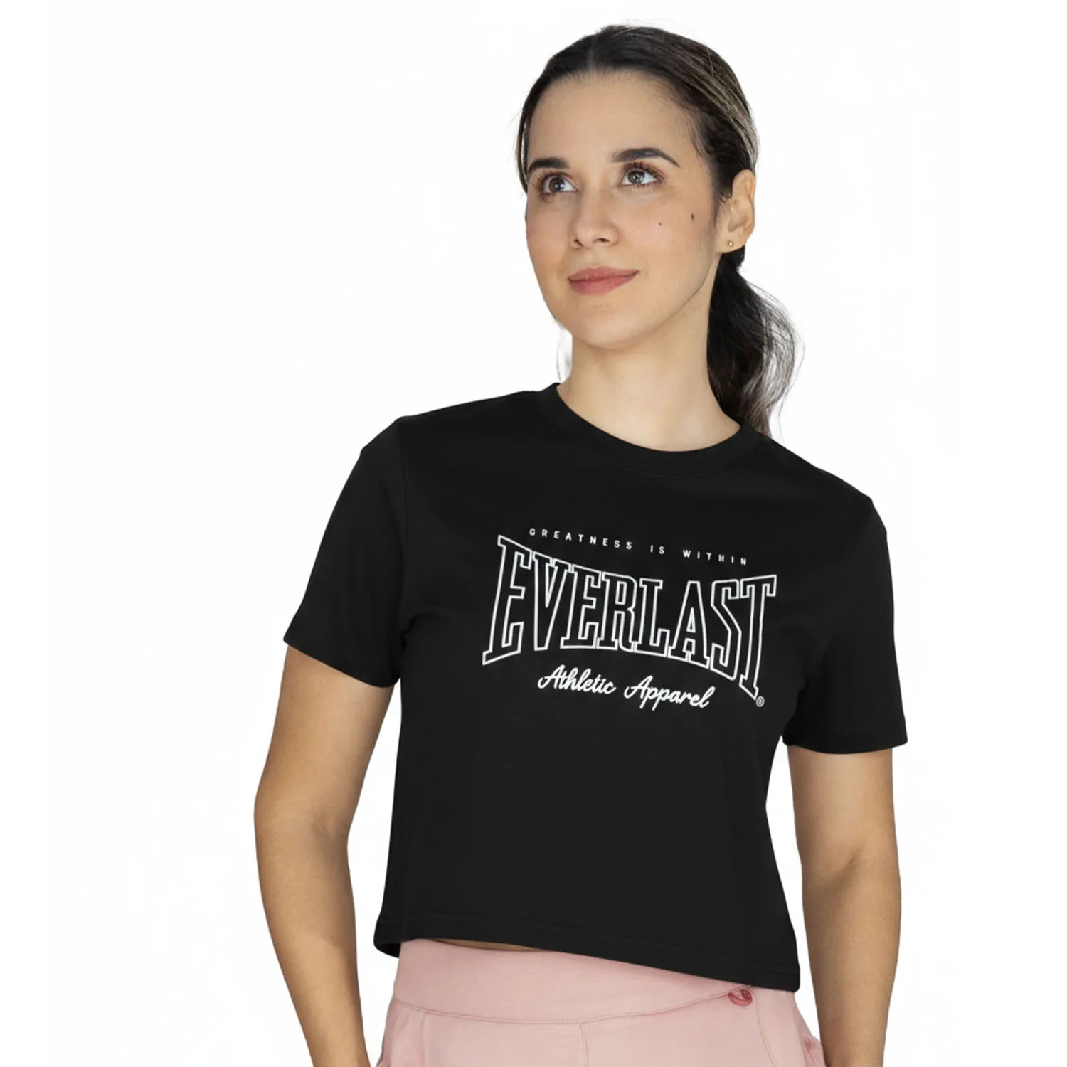 Crop Top Deportivo Negro Everlast Greatness