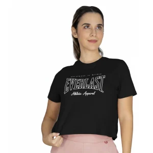 Crop top deportivo negro Everlast Greatness mujer