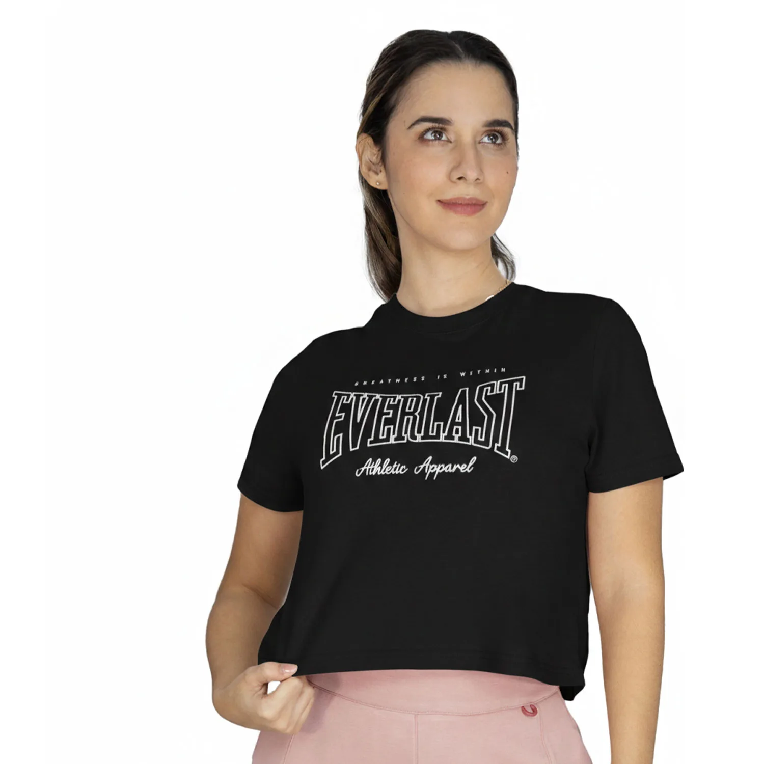 Crop top deportivo negro Everlast Greatness mujer