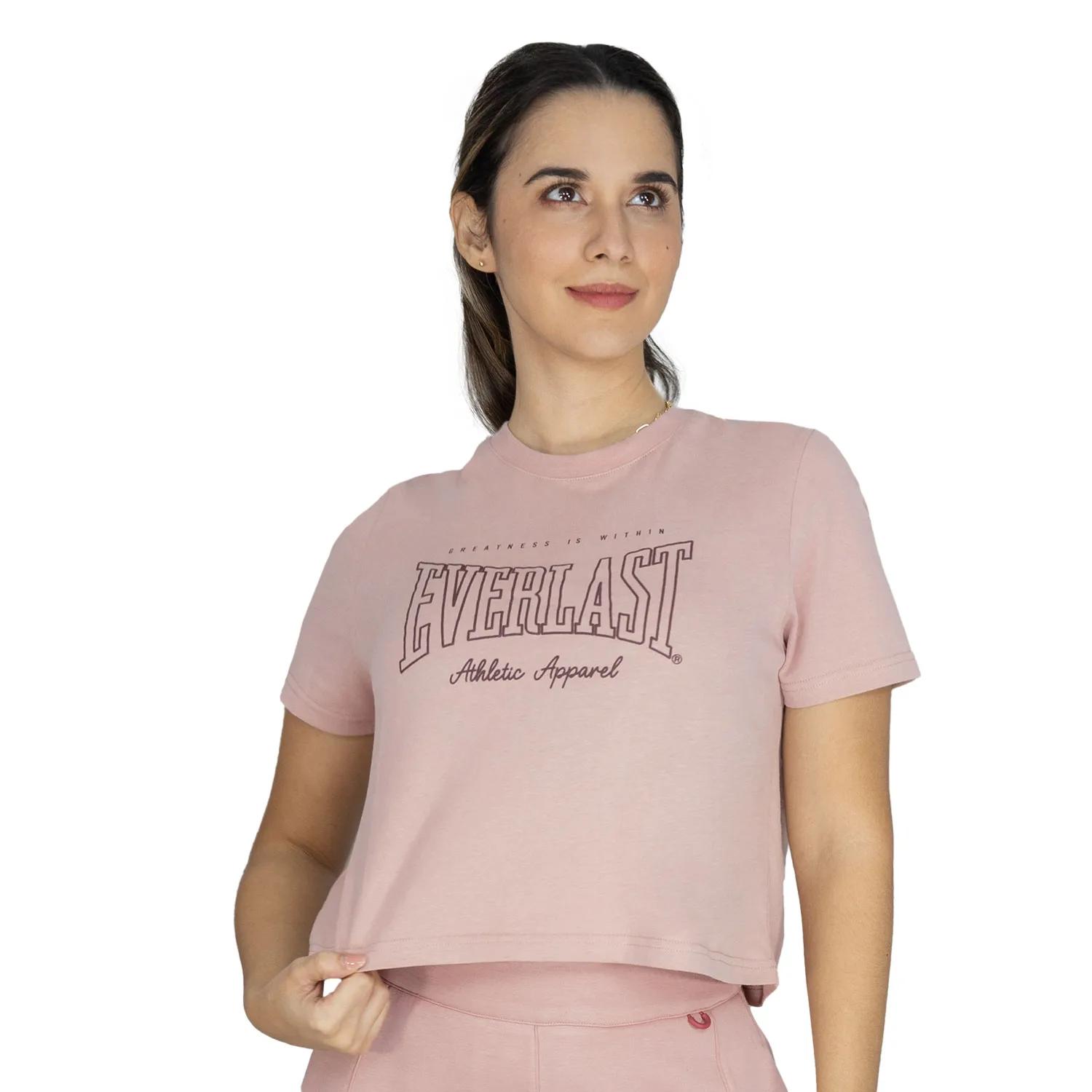 Crop Top Mujer Rosa Everlast Greatness