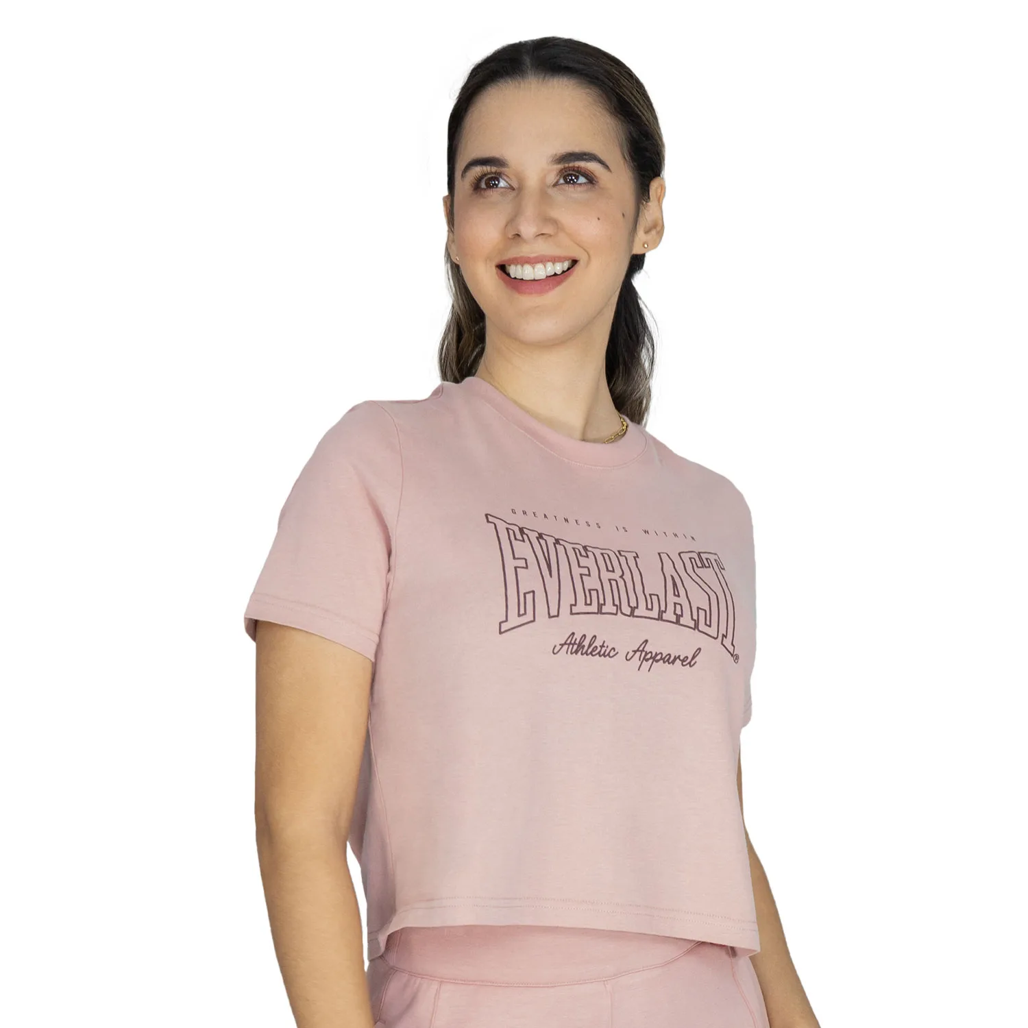 Crop Top Mujer Rosa Everlast Greatness