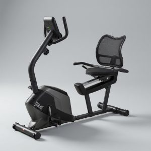 Bicicleta recumbente DLX Everlast con consola y sensores de pulso