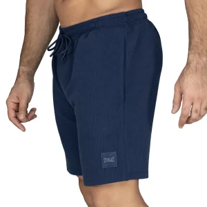 Short Everlast Hombre Waffle Azul con bolsillos laterales
