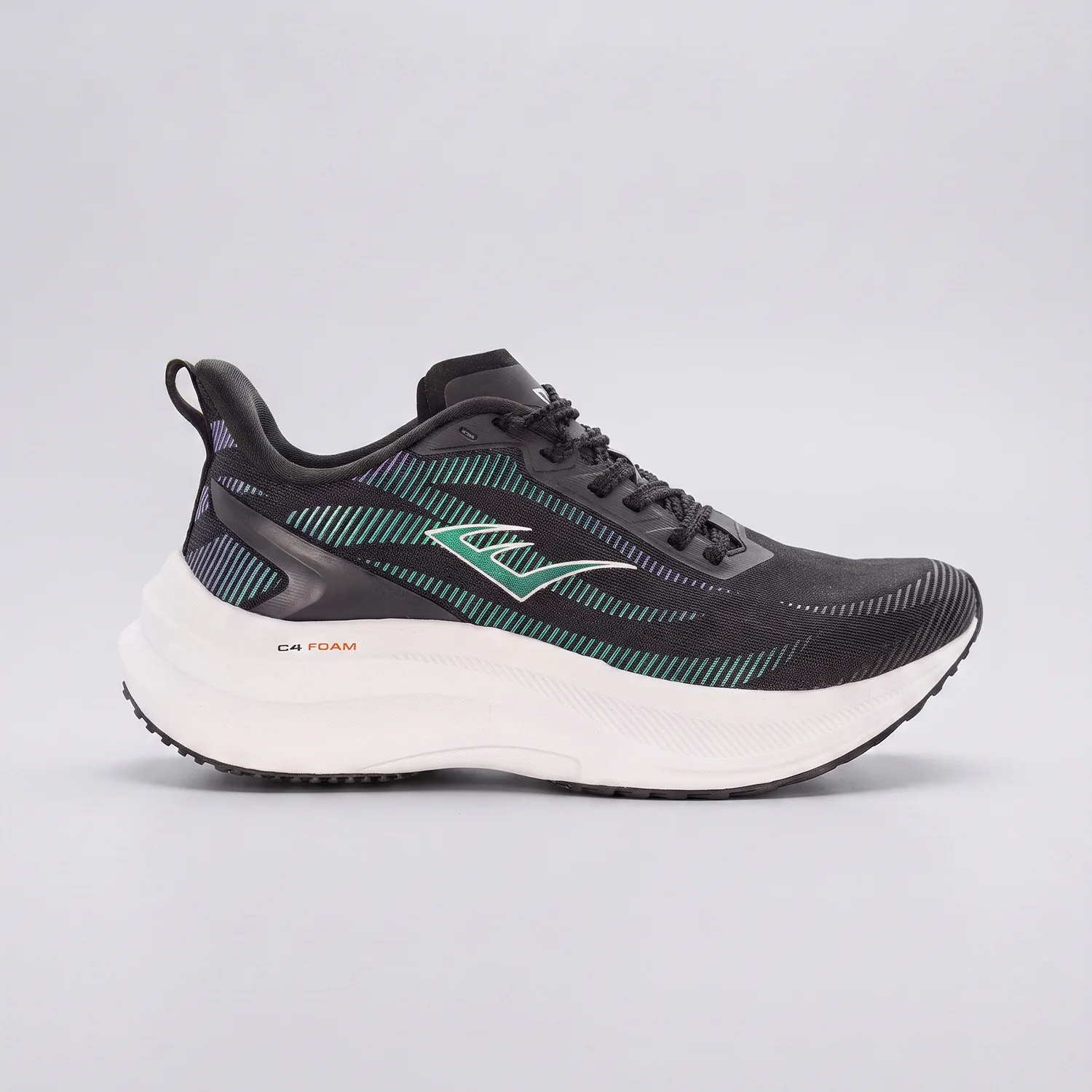 Zapatillas Elite Axton-C1 Everlast para hombre en color Negro/Blanco, vista lateral