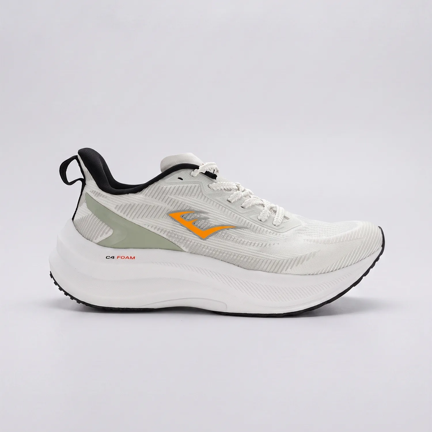 Zapatillas Elite Axton-D5 Everlast para dama en color Gris claro/Blanco/Negro, vista lateral