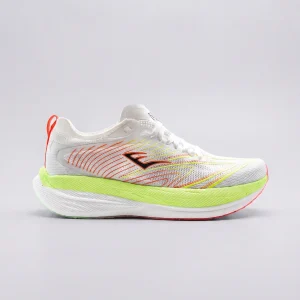 Zapatillas Elite Blast-C4 de Everlast para hombre en colorway Blanco/Naranja/Verde neon, running de alta velocidad.