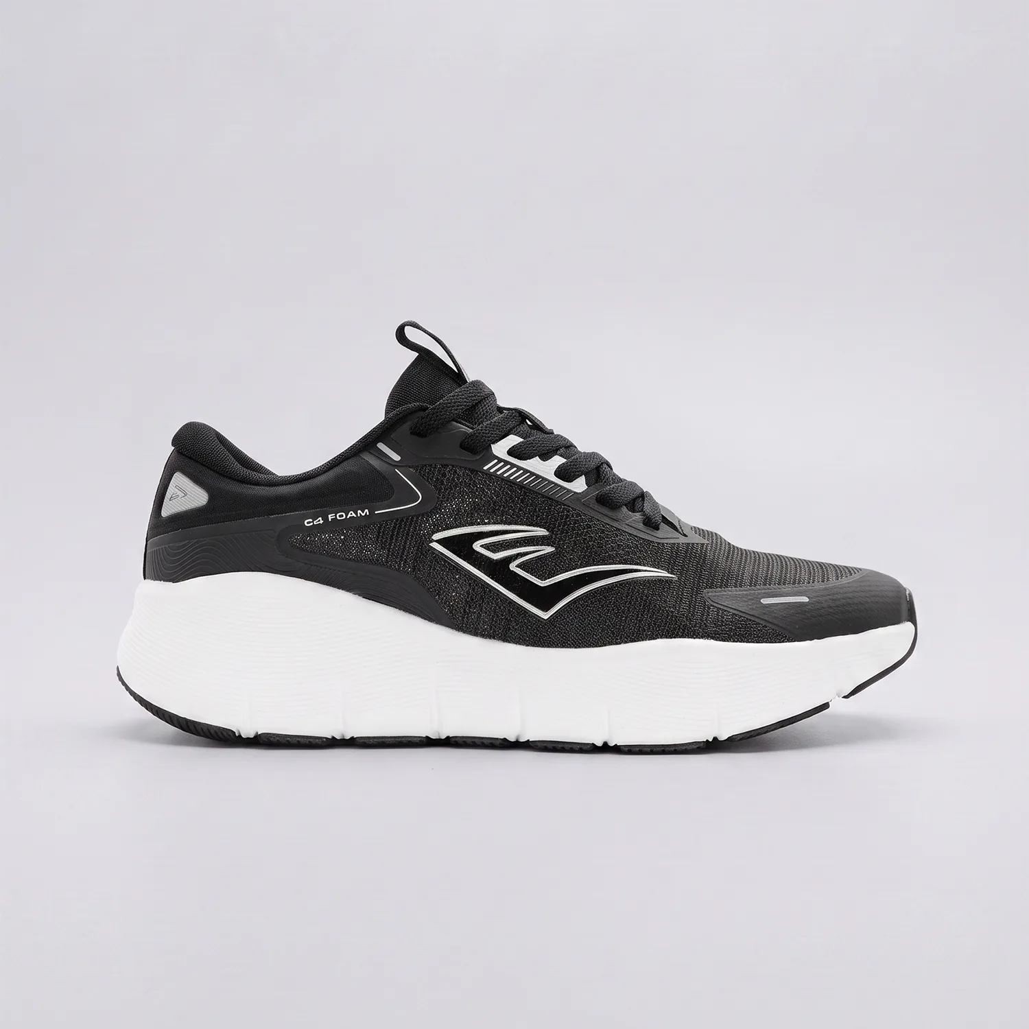 Zapatillas Elite Forge-D1 Everlast para dama en colorway Negro/Blanco, modelo de gimnasio y estabilidad
