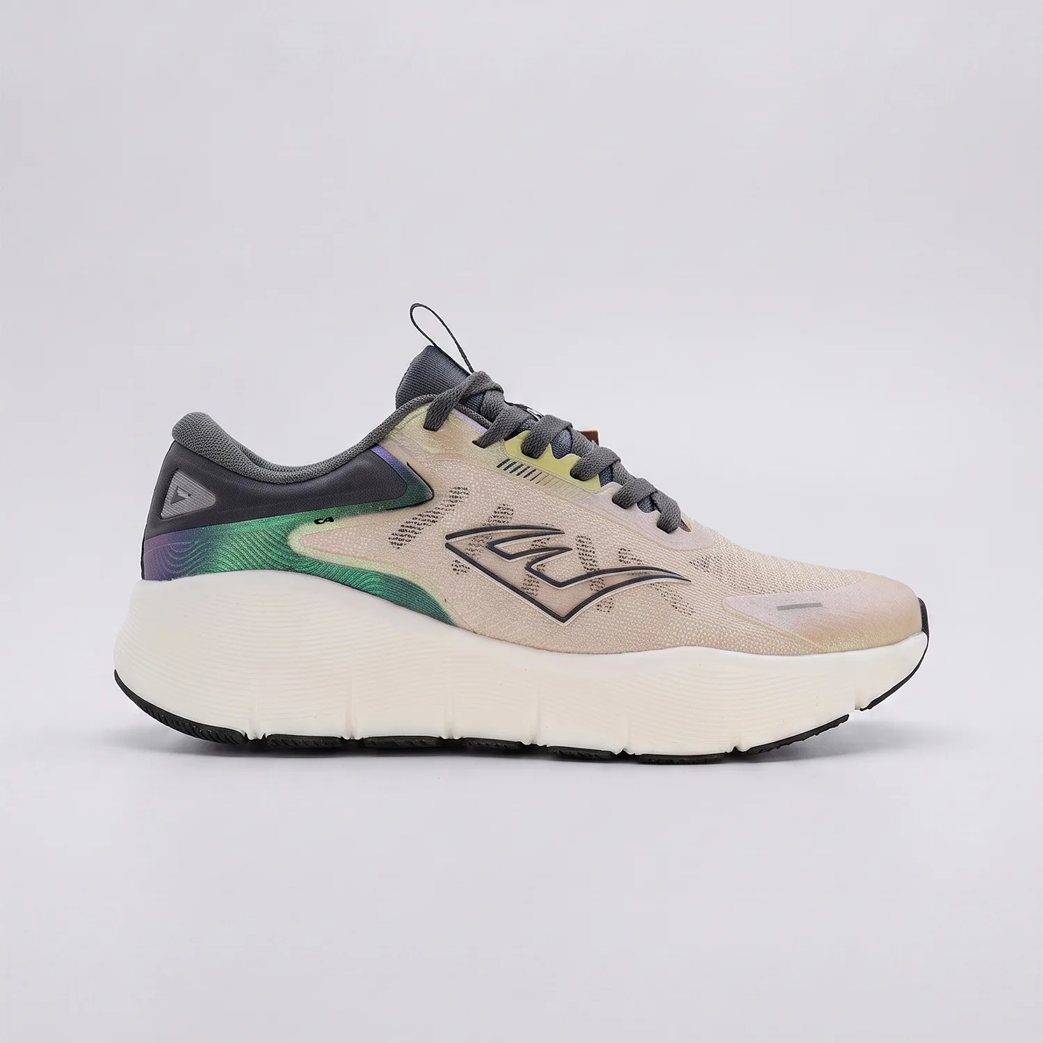 Zapatillas Elite Forge-D3 Everlast para dama en colorway Gris/Beige claro/Blanco, modelo de gimnasio y estabilidad