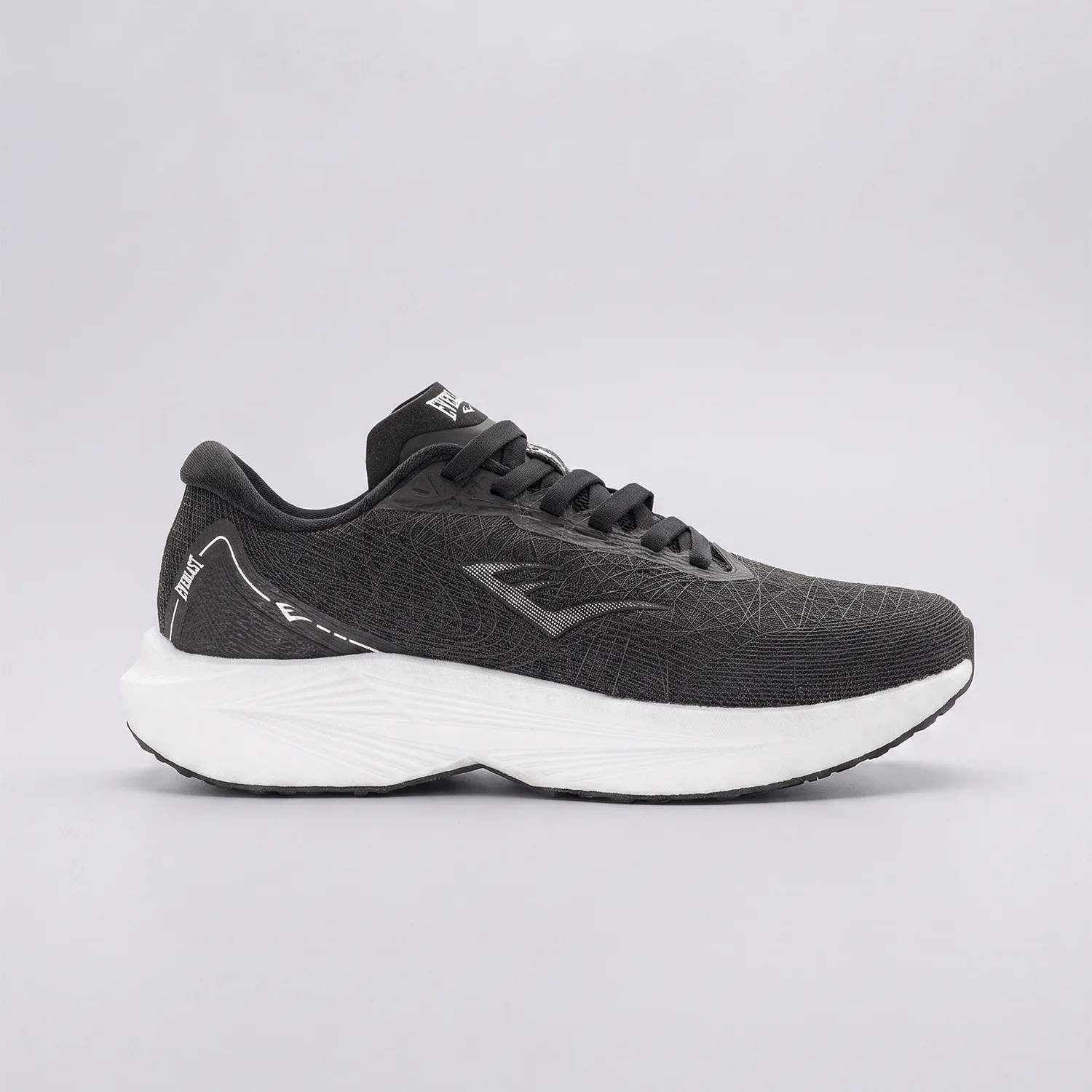 Zapatillas Elite Prime-D1 Everlast para dama en colorway Negro/Blanco, daily trainer de running.